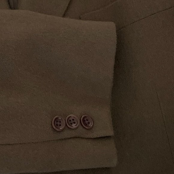 CAMELHAIR SINGLE BUTTON BLAZER Loden Green by Loro Piana for SAKS - Picture 7 of 10